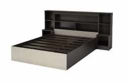 КР 552 Бассо кровать с прикроватным блоком венге / белфорт