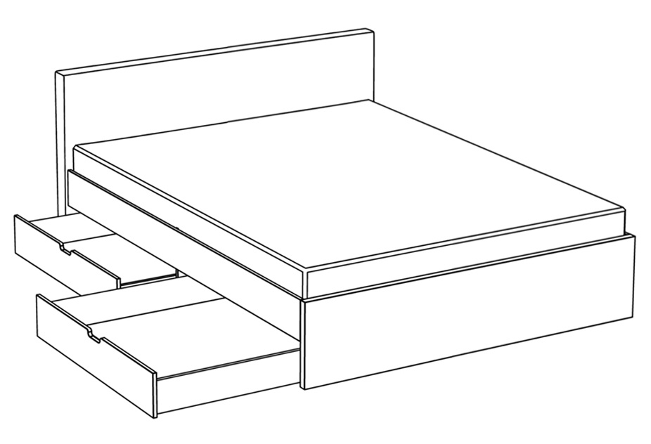 Кровати с выдвижными ящиками