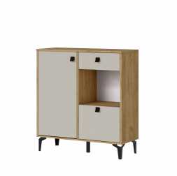 Прихожая Милан комод 984х1094х366мм лдсп Дуб Крафт Золотой / Кашемир