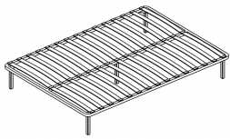 Основание для кроватей 1600 мм ортопедический на опорах