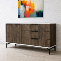 Комод Грейс 1,4м цвет белый / дуб коми