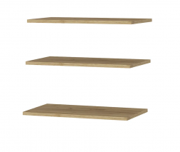 Полка ПЛ-25 дуб крафт золотой (в комплекте 3шт)