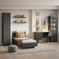 Подростковая Теодора графит / дуб крафт