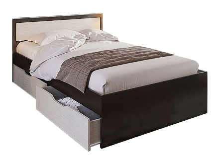 Кровать односпальная Гармония КР 608 90x200 см ясень шимо