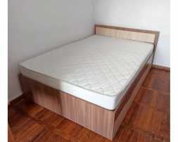 Кровать двуспальная с ящиками Гармония КР 604 1,6м ясень шимо темный / шимо светлый