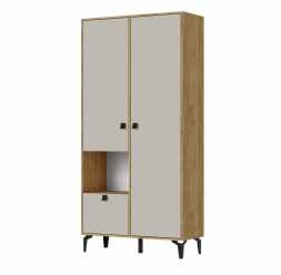 Прихожая Милан 1968х2100х366мм с лдсп Дуб Крафт Золотой / Кашемир
