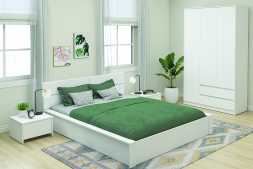 Кровать Сакура 140х200см лдсп белый