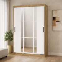 Шкаф-купе Тайм 1,3м лдсп дуб крафт / белый