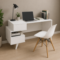 Компьютерный стол Остин 1,3м белый