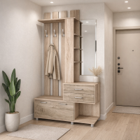 Прихожая Микс Арт центральная секция 1,0м дуб сонома/дуб эндгрейн