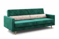 Диван-кровать Норд  велюр мора зеленый / мора бежевый