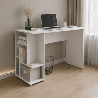 Компьютерный стол СКМ-6 белый