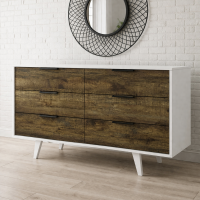 Комод Чикаго цвет: белый / дуб коми