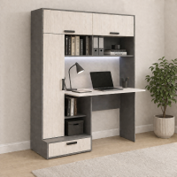 Стол письменный Техно графит / лдсп дуб крафт белый