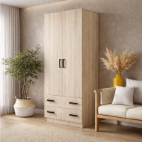 Шкаф 2х дверный с ящиками 0,8м дуб сонома