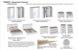 Шкаф четырехдверный Гавана 1854х2230х544мм Дуб натуральный светлый / Белый матовый