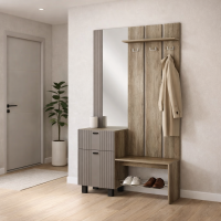 Прихожая Олива ПР-04 (1,0м) дуб каньон / муссон софт MF14