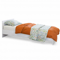 Кровать Мальта New сп. место 0,9х2,0м лдсп белый