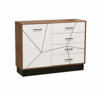 Комод 54.08 Гамма (ширина 1200) таксония / черный / ПВХ белый