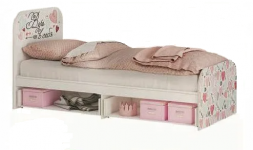 Малибу кровать с ящиками КР-10 с реечным настилом