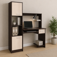 Стол компьютерный Дебют с пеналом венге / лоредо