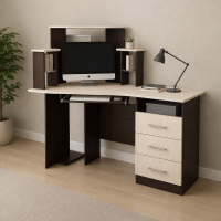 Стол компьютерный Каспер венге / лоредо