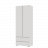 Двухстворчатый шкаф Хелен ШК 01 СТМ 800х2100х460мм (белый/белый)