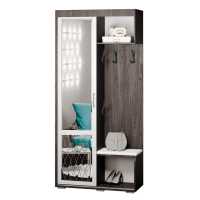 Прихожая Варда 1000х2176х444мм ясень темный / белый