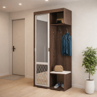 Прихожая Варда 1.0м ясень темный / белый