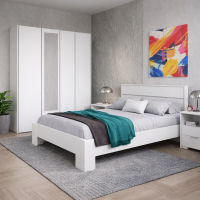 Модульная спальня Хелен  белый / белый