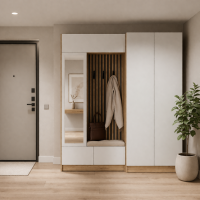 Прихожая Руэлла 1,9м дуб крафт золотой / белый