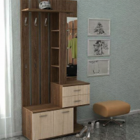 Вояж-8 прихожая 1000х2134х391мм лдсп дуб сонома темный / дуб сонома светлый