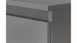 Шкаф 2-створчатый Денвер с ящиками 801х2052х462мм Графит серый