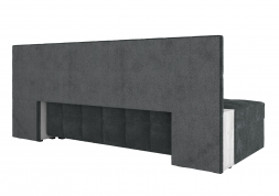 Диван-кровать с тумбами Даллас-М ввелюр джоя 018 графит / ЛДСП бетон пайн белый новая упаковка