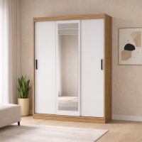 Шкаф-купе Тео ШКК-02 (1,3м) дуб крафт / белый