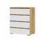 Комод Хелен КМ 02 802 СТМ (белый/дуб крафт золото)