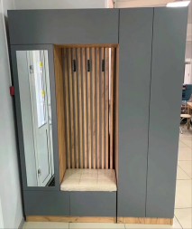 Прихожая Руэлла 1600х2200х400мм дуб крафт золотой / графит