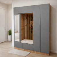 Прихожая Руэлла 1,6м дуб крафт золотой / графит