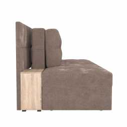 Диван-кровать с тумбами Даллас-М велюр джоя 014 кофе / ЛДСП дуб сонома новая упаковка