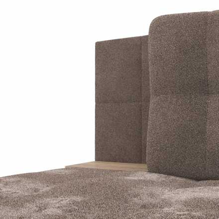 Диван-кровать с тумбами Даллас-М велюр джоя 014 кофе / ЛДСП дуб сонома новая упаковка