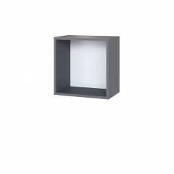 Куб 1 Сириния 400x400x270 серый графит/МДФ бриз