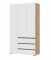 Трёхстворчатый шкаф Хелен ШК 06 СТМ 1200х2100х460мм (белый/дуб крафт золото)