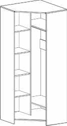 Шкаф угловой "Скаут" Индиго