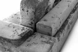 Прямой диван Милан 2580х1130х1000мм Тиффани серый