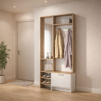 Прихожая Тео ПР-01 (1,0м) сонома / белый