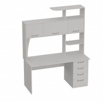 Стол компьютерный СК-11 бодега белая