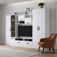 Гостиная Оскар-5 (2,5м) лдсп белый