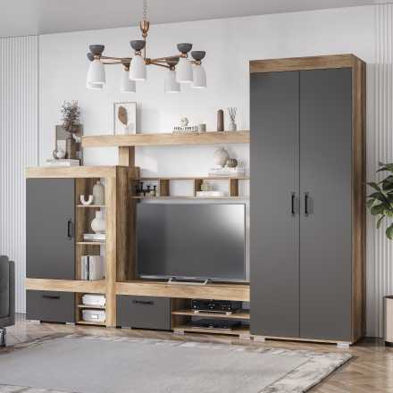 Полка навесная Прима АН-01 (1200х194х276мм) дуб каньон