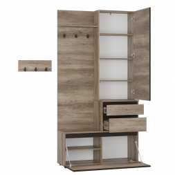 Прихожая Энигма ПР-04 (1002х2000х354мм) дуб каньон, венге / дуб каньон