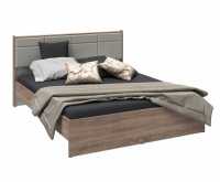 Кровать для спальни Соната 1400 мм дуб сонома/белый каркас
